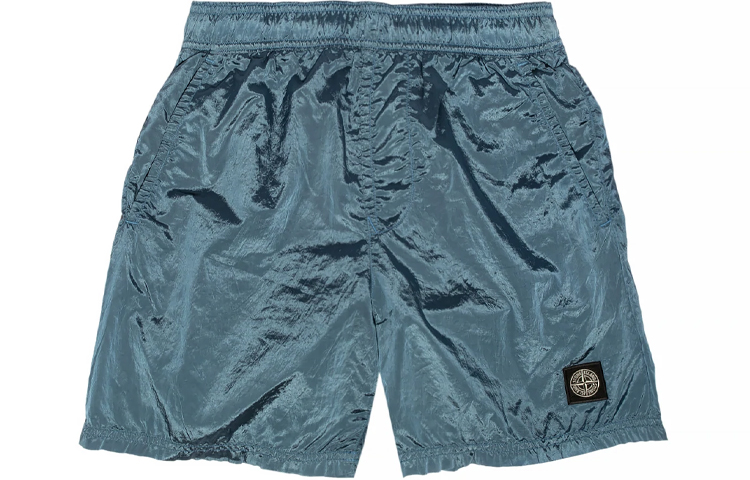 STONE ISLAND SS21  Light Blue Casual Solid Color Shorts. 7415B0943-V0046