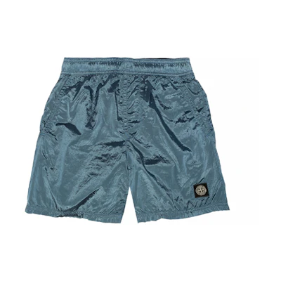 STONE ISLAND SS21 Light Blue Casual Solid Color Shorts. 7415B0943-V0046