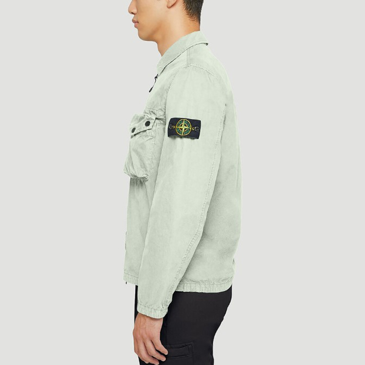Purchase STONE ISLAND SS21 淺綠色徽章口袋夾克 7415117WN-V0152