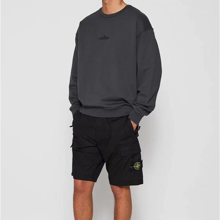 Details for Seluar Pendek STONE ISLAND SS21 Hitam Multi-Poket Lelaki. 7415L0803-V0029