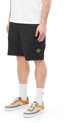 Seluar Pendek STONE ISLAND SS21 Hitam Multi-Poket Lelaki. 7415L0803-V0029 1