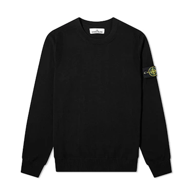 Stone Island SS21 Black Cotton Long-Sleeve Sweatshirt 7415504B2-V0029
