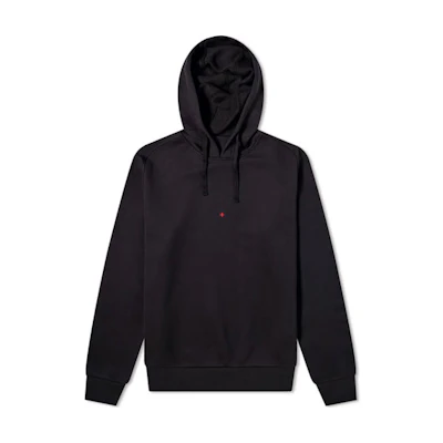 Stone Island SS21 Black Hoodie with Back Logo Print Long Sleeve 7415617X2-V0024