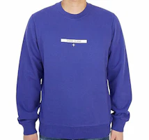 STONE ISLAND SS21 Blue Pullover Crewneck Sweatshirt Unisex with Logo Print. 751563085-V0043 STONE ISLAND SS21 Blue Pullover Crewneck Sweatshirt Unisex with Logo Print. 751563085-V0043