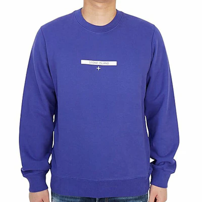 STONE ISLAND SS21 藍色款圓領衛衣 男女同款印花Logo上衣。 751563085-V0043 Shop STONE ISLAND SS21 藍色款圓領衛衣 男女同款印花Logo上衣。 751563085-V0043