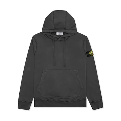Stone Island SS21 Casual Badge Hoodie Men’s Dark Gray 741564151-V0065