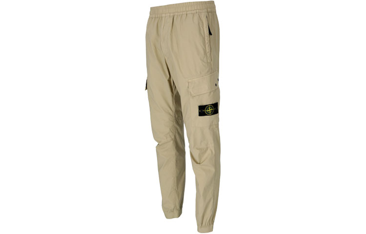 STONE ISLAND SS21 Compass Patch Cargo Pants Khaki for Men 741531303-V0095 圖 4