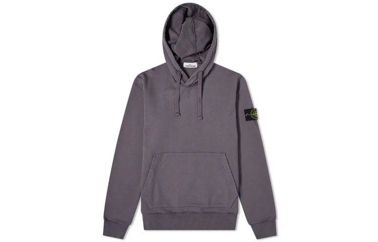Stone Island SS21 Dyed Logo Casual Hoodie Grey 741564151-V0063
