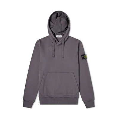 Stone Island SS21 Dyed Logo Casual Hoodie Grey 741564151-V0063