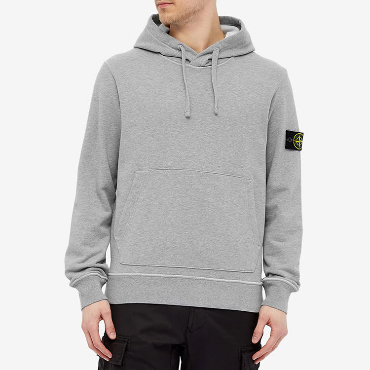 STONE ISLAND SS21 Dyed Logo Hoodie  Grey. 741564151-V0M64 圖 4