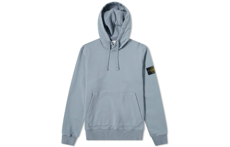 STONE ISLAND SS21 Dyed Logo Hoodie Men’s Blue Casual Sweatshirt. 741564151-V0046 圖 2