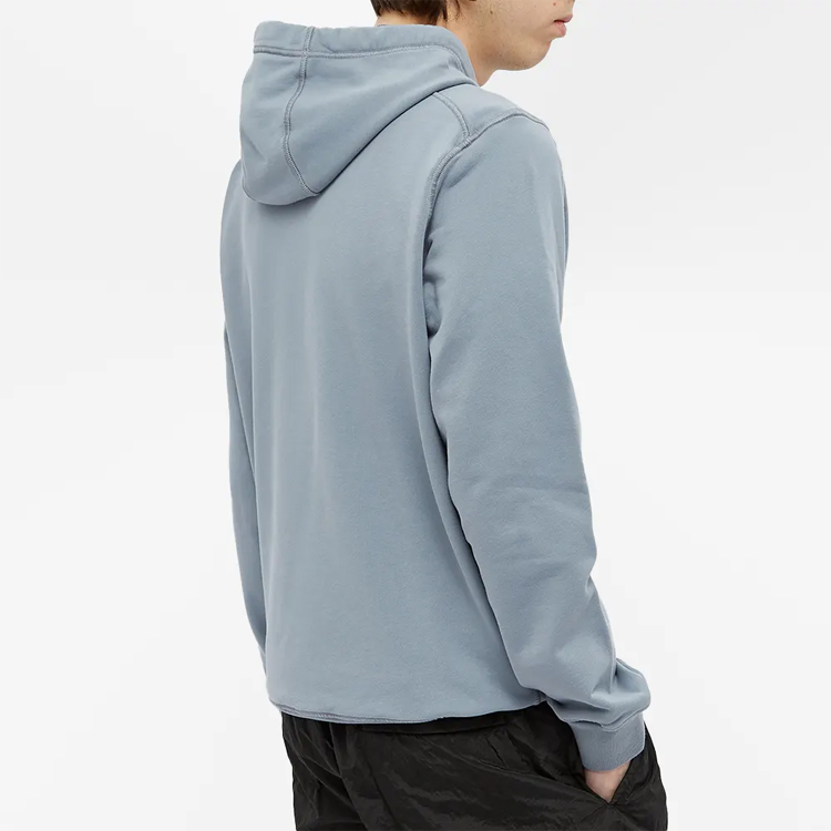 STONE ISLAND SS21 Dyed Logo Hoodie Men’s Blue Casual Sweatshirt. 741564151-V0046 圖 5