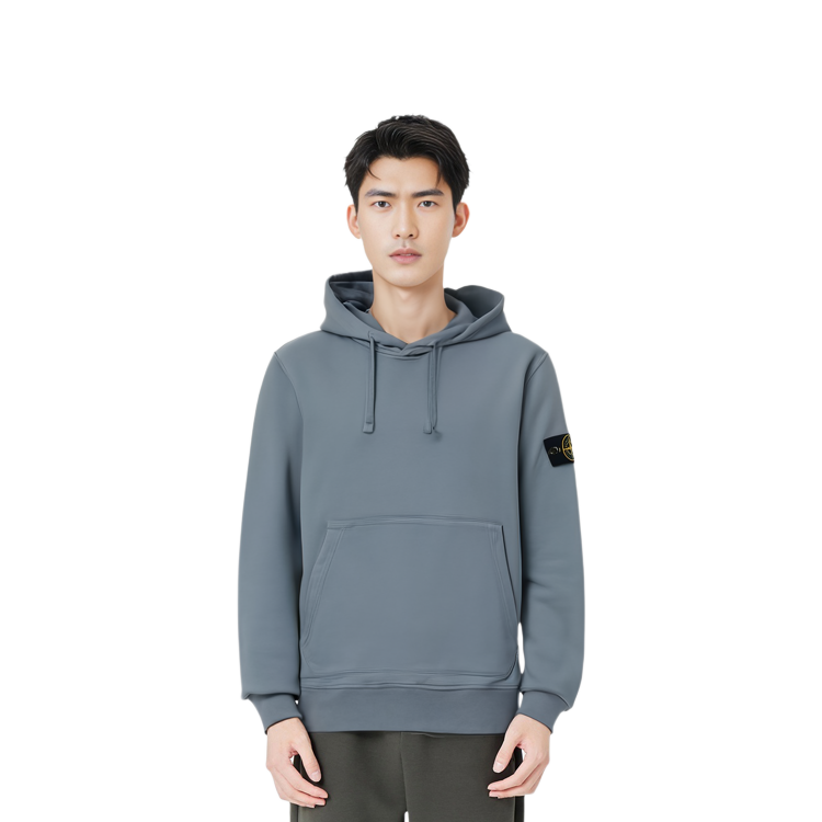 STONE ISLAND SS21 Dyed Logo Hoodie Men’s Blue Casual Sweatshirt. 741564151-V0046 圖 7