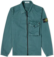 Stone Island SS21 Gasoline Green Single Pocket Logo Patch Jacket Men’s 7415117WN-V0157 Stone Island SS21 Gasoline Green Single Pocket Logo Patch Jacket Men’s 7415117WN-V0157