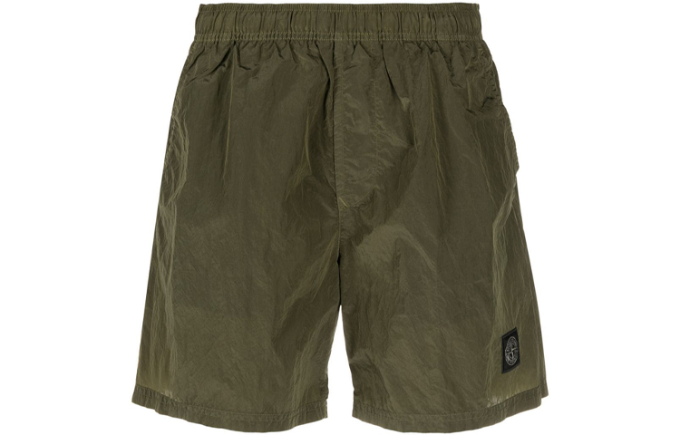 Order STONE ISLAND SS21 Seluar Renang Hijau Mesh Patch Lelaki 7415B0643-V0058