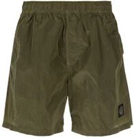 Order STONE ISLAND SS21 Green Mesh Patch Swim Shorts Men 7415B0643-V0058