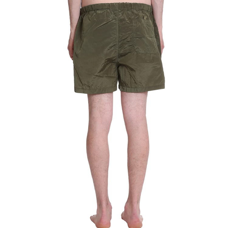 Shop STONE ISLAND SS21 Seluar Renang Hijau Mesh Patch Lelaki 7415B0643-V0058