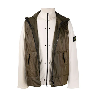 Stone Island SS21 Green Zip-Up Jacket 741563352-V0093