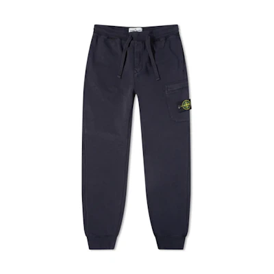 STONE ISLAND SS21 Logo Patch Navy Blue Cargo Joggers Casual Pants 741564551-V0020