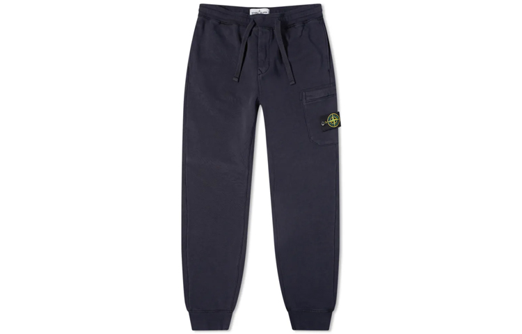STONE ISLAND SS21 Logo Patch Navy Blue Cargo Joggers  Casual Pants 741564551-V0020 圖 2