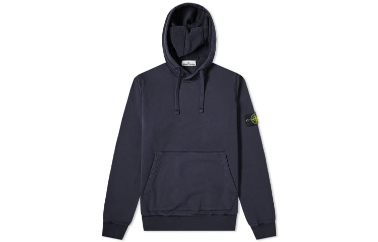 STONE ISLAND SS21 Navy Blue Logo Hoodie for Men. 741564151-V0020 圖 2