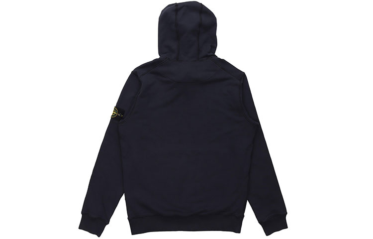 STONE ISLAND SS21 Navy Blue Logo Hoodie for Men. 741564151-V0020 圖 3