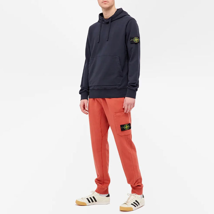 STONE ISLAND SS21 Navy Blue Logo Hoodie for Men. 741564151-V0020 圖 4