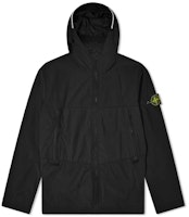 STONE ISLAND SS21 Nylon Blend Zip-Up Hoodie Jacket Black 741540131-V0029 STONE ISLAND SS21 Nylon Blend Zip-Up Hoodie Jacket Black 741540131-V0029