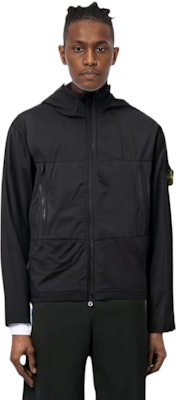 STONE ISLAND SS21 Chaqueta Hoodie con Cremallera de Nylon Negro 741540131-V0029 Details for STONE ISLAND SS21 Chaqueta Hoodie con Cremallera de Nylon Negro 741540131-V0029