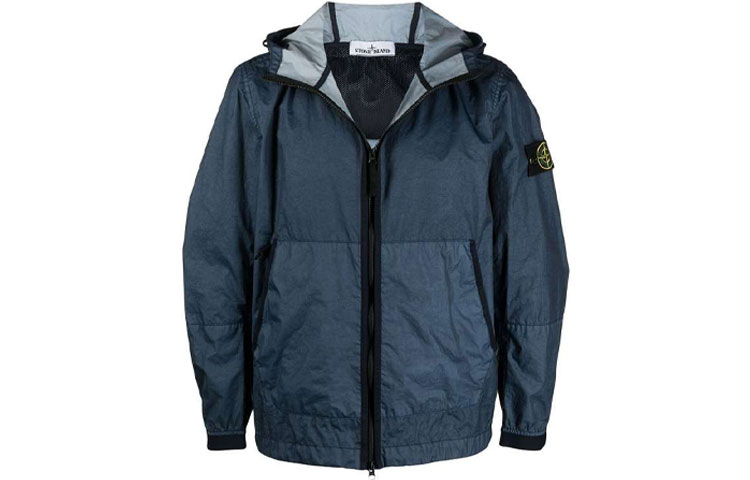 Stone Island SS21 Nylon Jacket in Deep Blue - Casual Outerwear 741540523-V0024