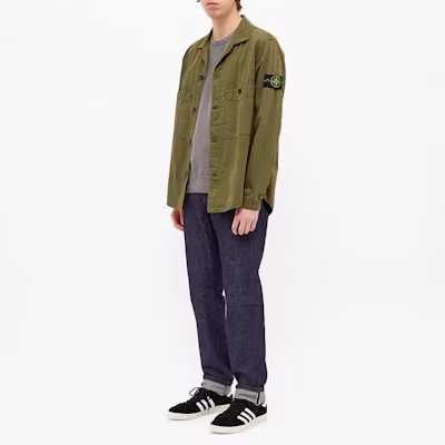 Stone Island SS21 Olive Green Double Pocket Logo Long Sleeve Jacket Mens 7415110WN-V0158 Purchase Stone Island SS21 Olive Green Double Pocket Logo Long Sleeve Jacket Mens 7415110WN-V0158