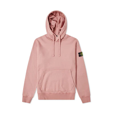 Stone Island SS21 Pink Dyed Logo Hoodie Men 741564151-V0086