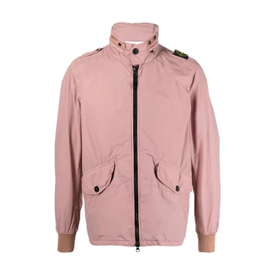 Stone Island SS21 Pink Long-Sleeve Jacket with Shoulder Patch - 741541932-V0086