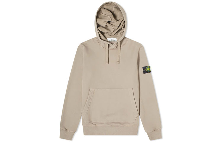Stone Island SS21 Pullover Hoodie Beige Classic Solid Color 731564120-V0068