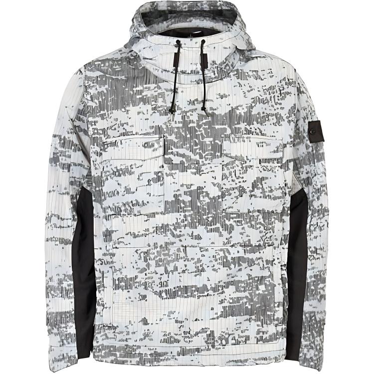 Stone Island SS21 Shadow Project Camo Patchwork Hoodie Casual Pullover 701940112-V0060