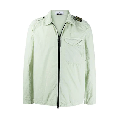 STONE ISLAND SS21 Small Badge Patch Light Green Casual Jacket. 741510802-V0052