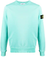 Order STONE ISLAND SS21 Small Logo Crewneck Sweatshirt Blue 741563051-V0044
