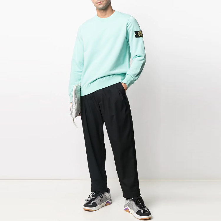 STONE ISLAND SS21 Small Logo Crewneck Sweatshirt Blue 741563051-V0044 圖 3