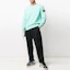 Lookbook STONE ISLAND SS21 Sweater Crewneck Logo Kecil Biru 741563051-V0044