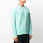 Shop STONE ISLAND SS21 Sweater Crewneck Logo Kecil Biru 741563051-V0044