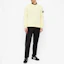 Lookbook Stone Island SS21 Yellow Crewneck Sweatshirt with Sleeve Logo Badge for Men. 741563051-V0031
