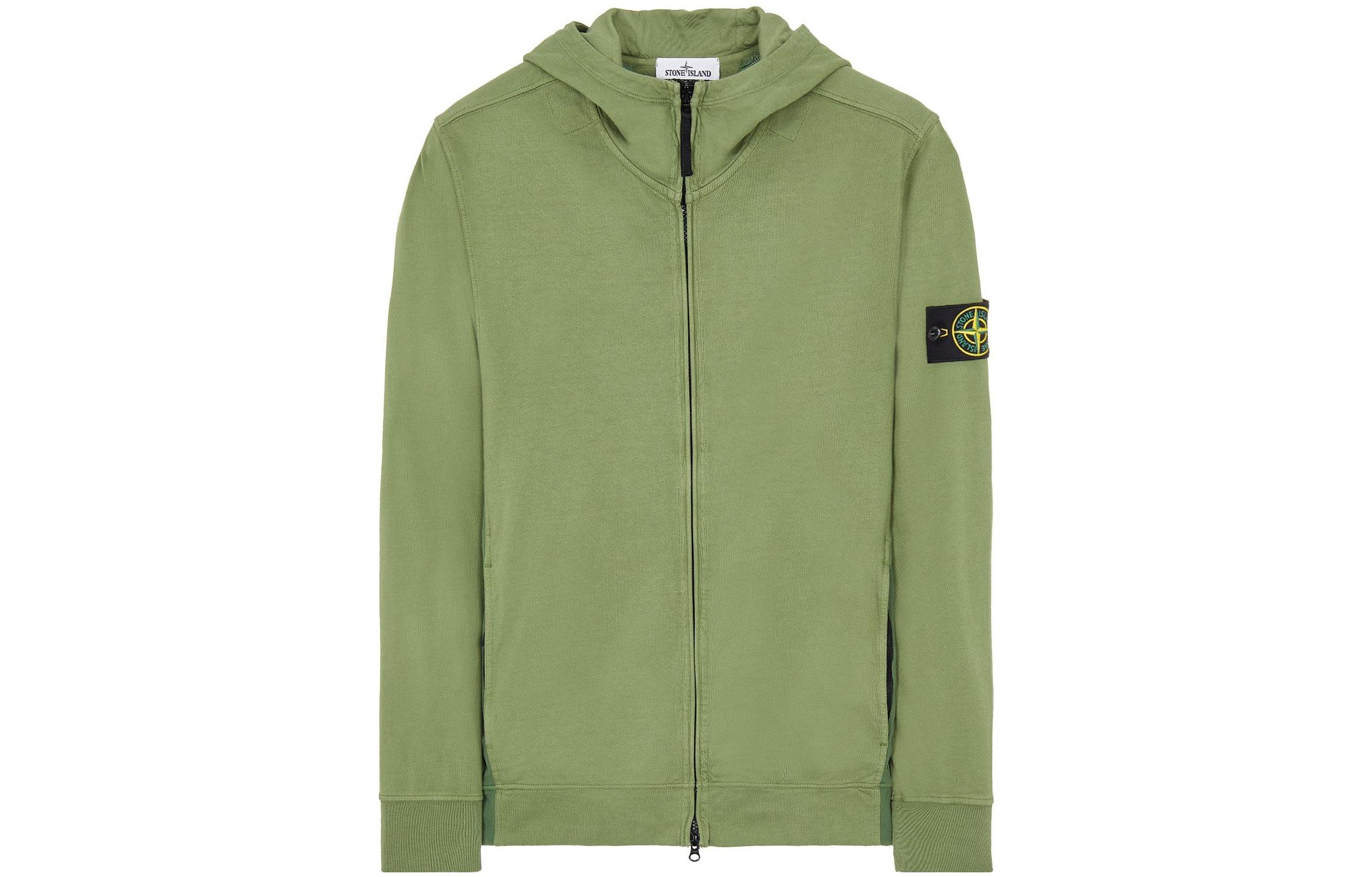 Stone Island SS22 40th Anniversary Green Logo Patch Hoodie Edition 7615656q1-v0058