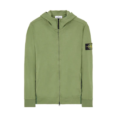 Stone Island SS22 40th Anniversary Green Logo Patch Hoodie Edition 7615656q1-v0058