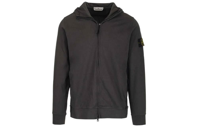 Stone Island SS22 40th Anniversary Logo Hoodie Jacket Men Dark Gray 7615656Q1-V0065