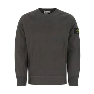 Stone Island SS22 40th Anniversary Logo Sweatshirt Brown 7615655Q1-V0065