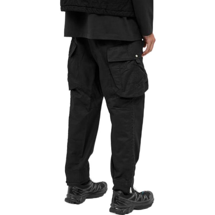 STONE ISLAND SS22  Black Cargo Pants with Large Pockets Casual Design 761930318-V0029 圖 4