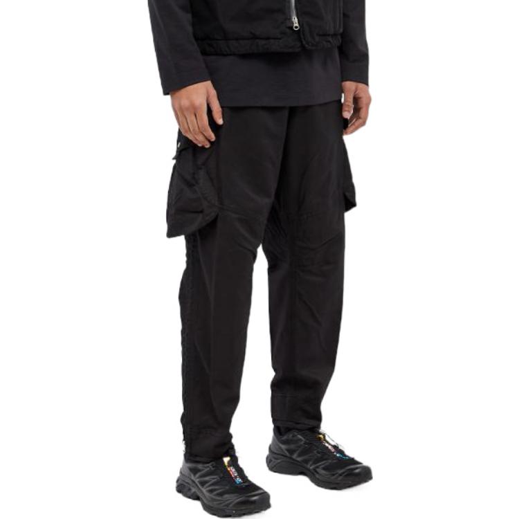STONE ISLAND SS22  Black Cargo Pants with Large Pockets Casual Design 761930318-V0029 圖 5