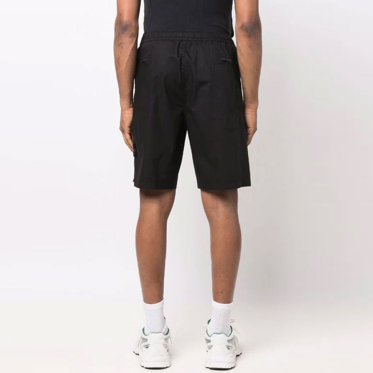 Purchase STONE ISLAND SS22 黑色羅盤標誌短褲 7615L0403-V0029