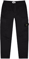 STONE ISLAND SS22 Black Elastic Waist Jogger Cargo Pants 761531303-V0029 STONE ISLAND SS22 Black Elastic Waist Jogger Cargo Pants 761531303-V0029