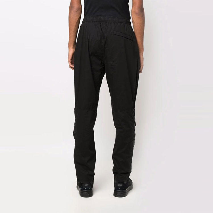 Details for STONE ISLAND SS22 Seluar Kerja Kasual Hitam Logo Patch. 761530803-V0029